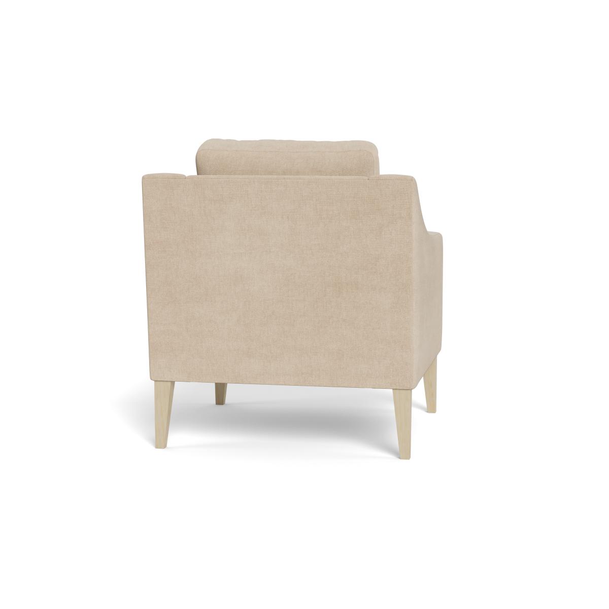 Heal's Richmond Armchair Brushed Cotton Oat Black Feet – image 6