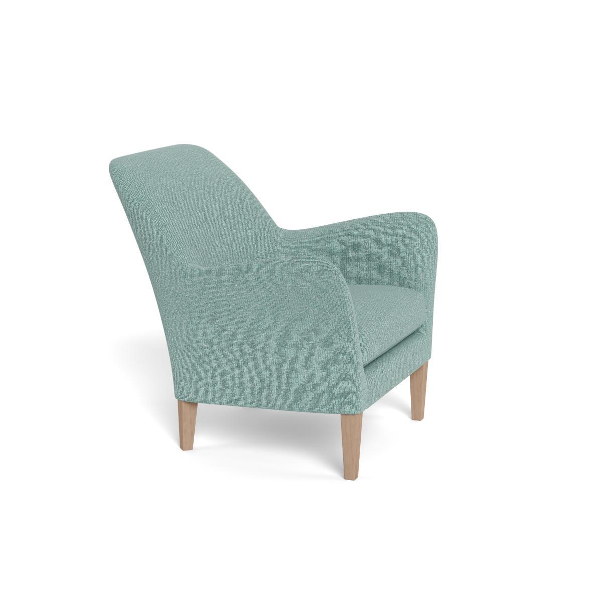 Heal's Wallis Armchair Tejo Recycled Teal Black Feet - Heal's UK Furniture – image 2