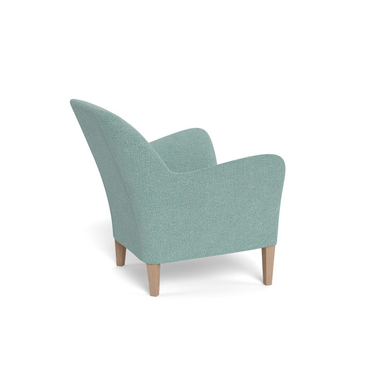 Heal's Wallis Armchair Tejo Recycled Teal Black Feet - Heal's UK Furniture – image 4
