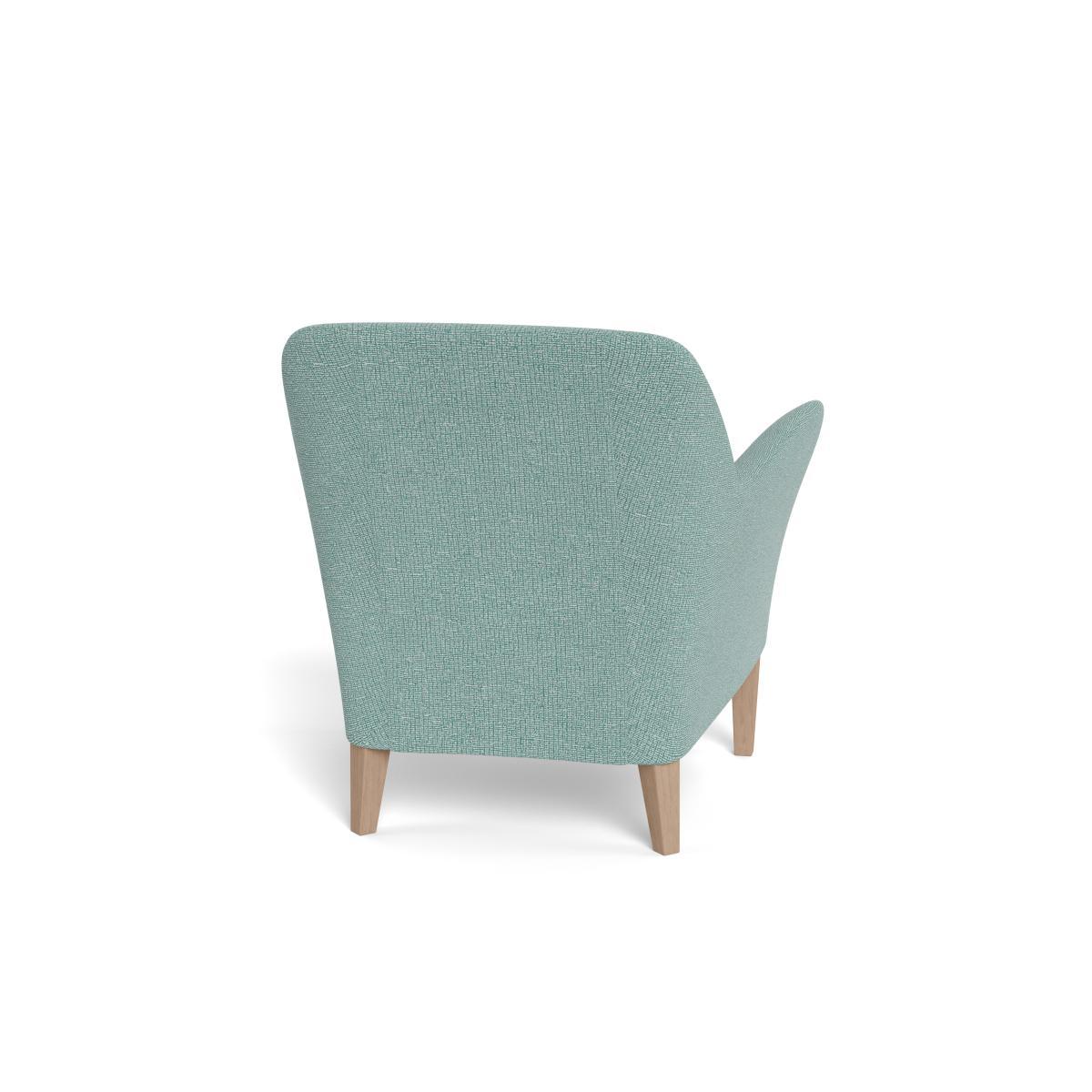 Heal's Wallis Armchair Tejo Recycled Teal Black Feet - Heal's UK Furniture – image 5