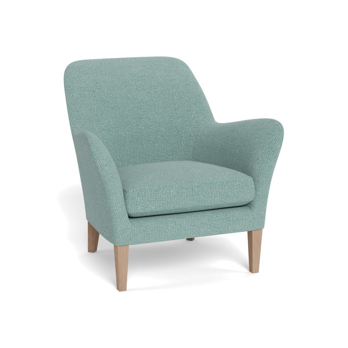 Heal's Wallis Armchair Tejo Recycled Teal Black Feet - Heal's UK Furniture – image 1