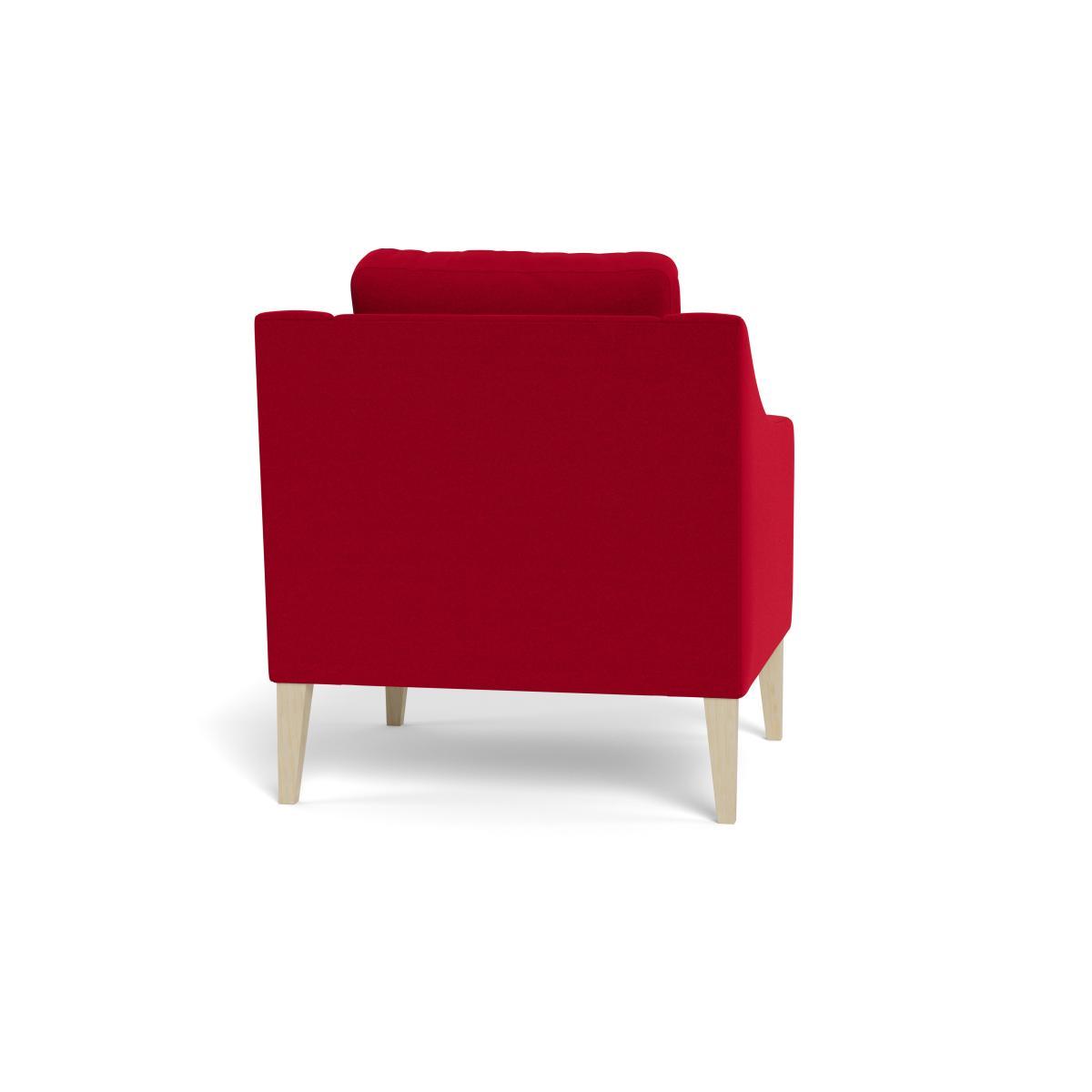Heal's Richmond Armchair Melton Wool Red Oxide Natural Feet - Heal's UK Furniture – image 5