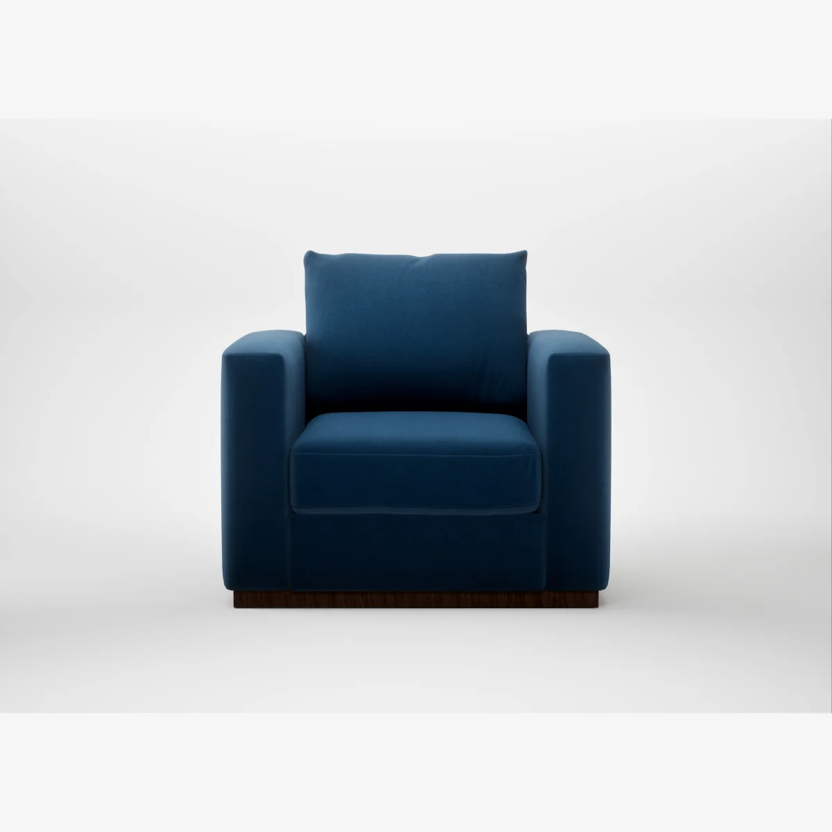 Heal's Trento Armchair Smart Velvet Petrol – image 1