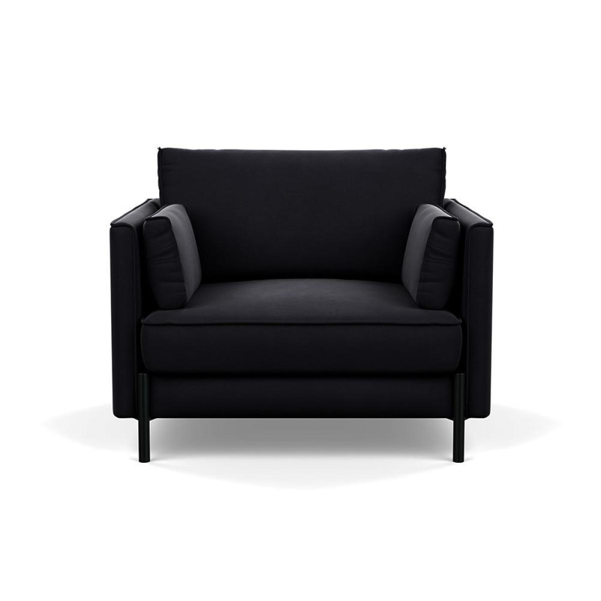 Heal's Tortona Armchair Velvet Black – image 2
