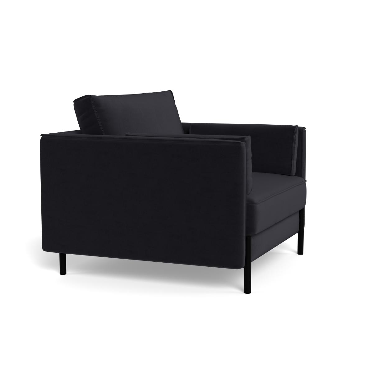 Heal's Tortona Armchair Velvet Black – image 3