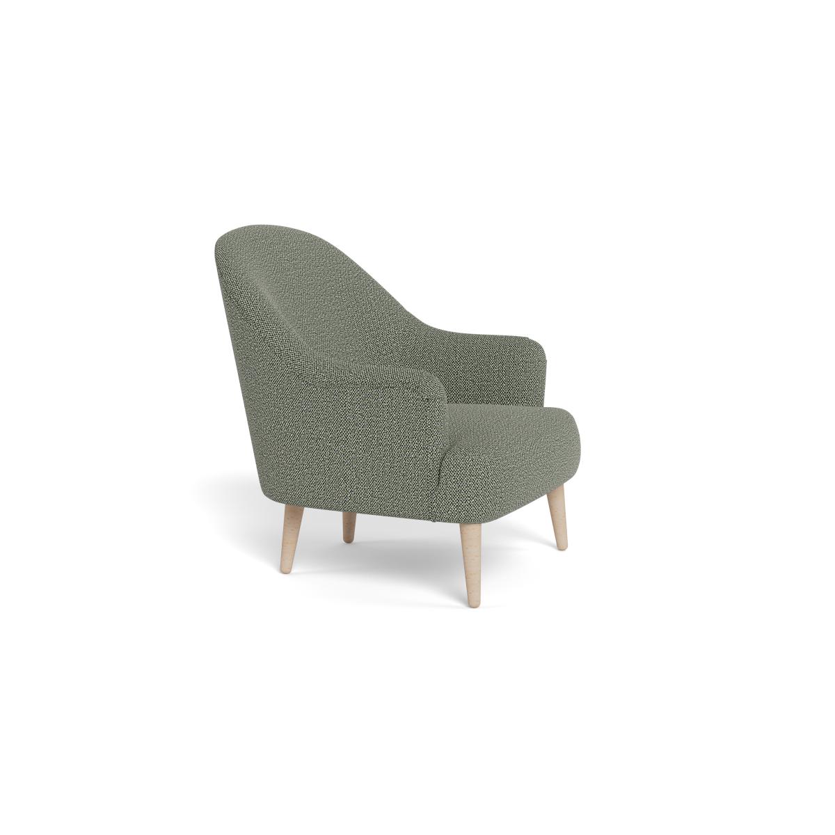 Heal's Elgin Chair Boucle Tweed Lapis Black Feet – image 2