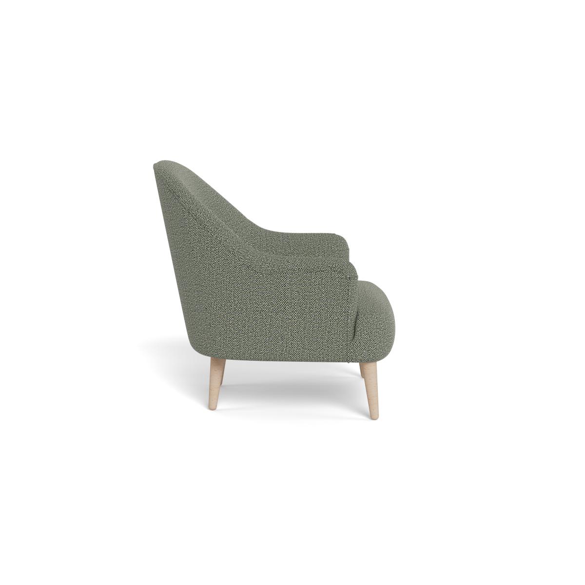 Heal's Elgin Chair Boucle Tweed Lapis Black Feet – image 3