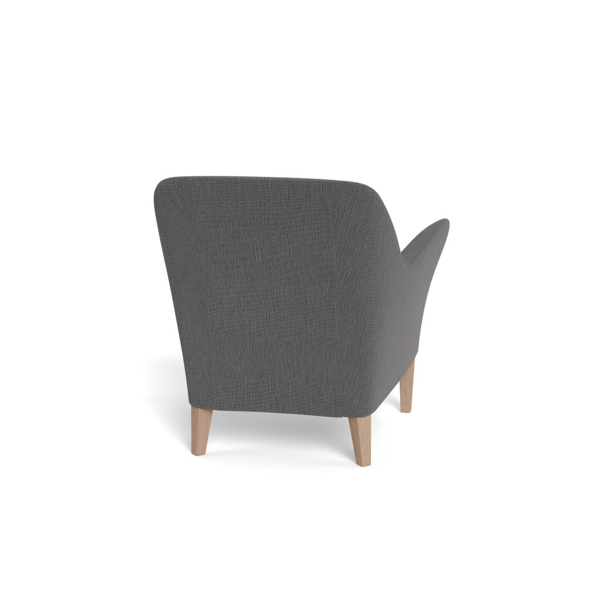 Heal's Wallis Armchair Smart Linen Mix Grey Black Feet – image 5