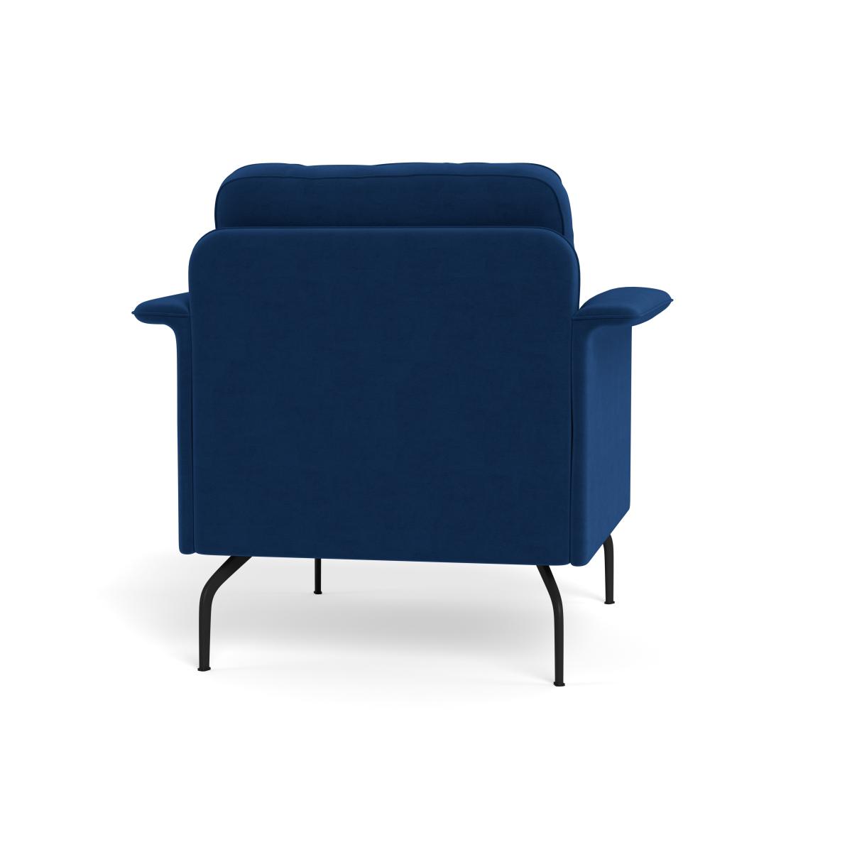 Heal's Iver Armchair Velvet Petrol Black Feet – image 6