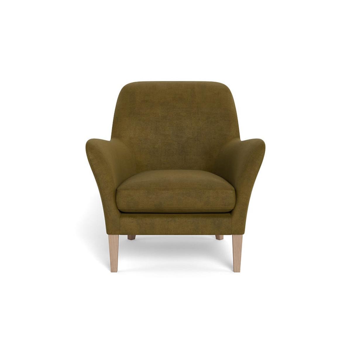 Heal's Wallis Armchair Smart Luxe Velvet Peridot Natural Oak Feet – image 2