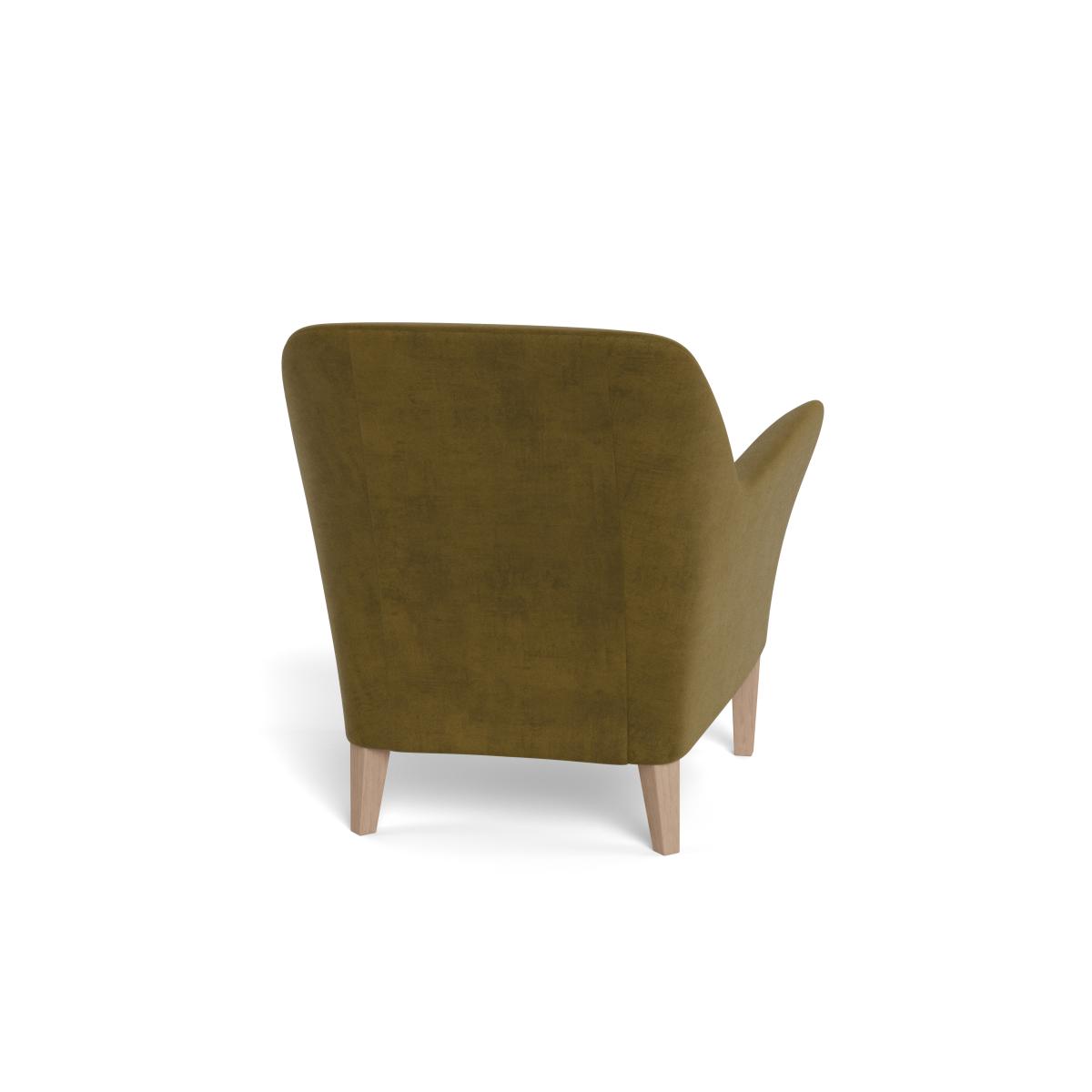 Heal's Wallis Armchair Smart Luxe Velvet Peridot Natural Oak Feet – image 6