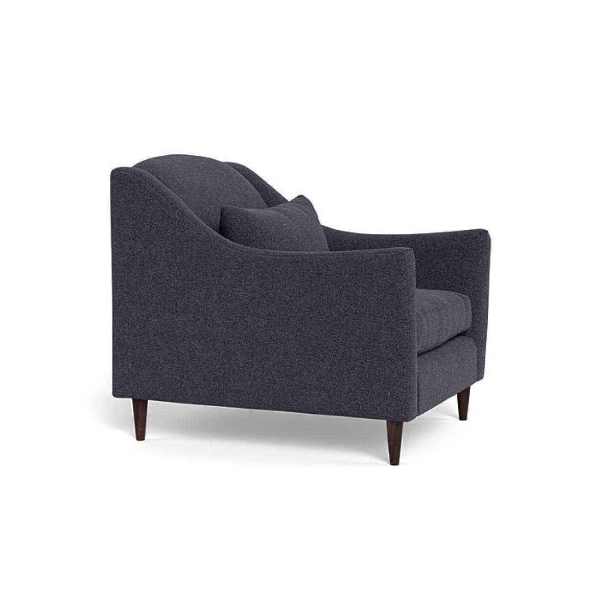 Heal's Somerset Armchair Smart Linen Mix Duck Egg Dark Stain - Heal's UK Furniture – image 2
