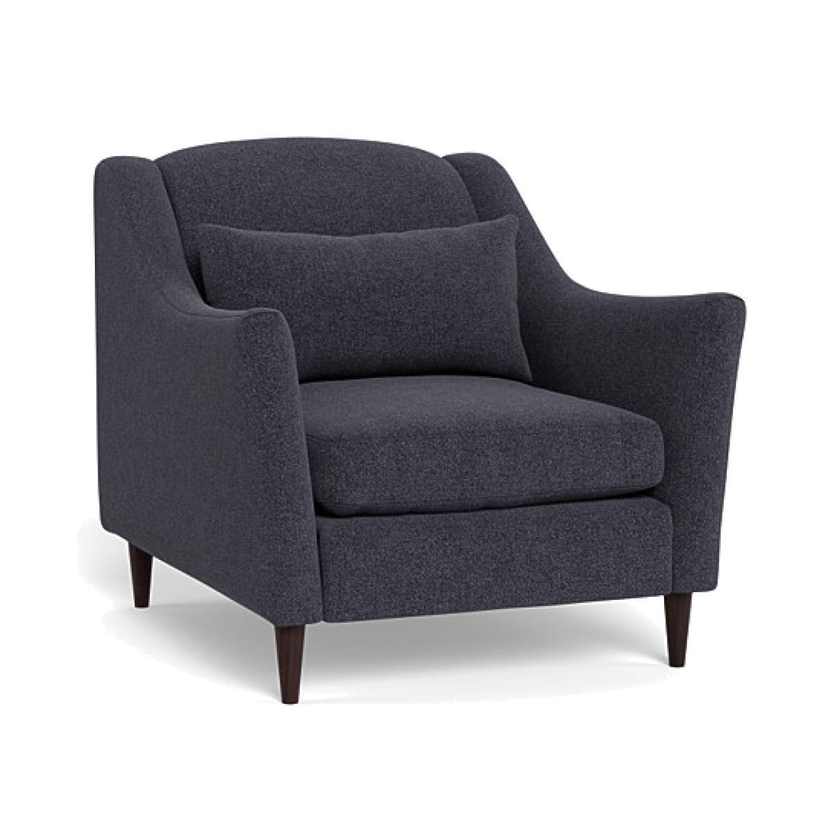Heal's Somerset Armchair Smart Linen Mix Duck Egg Dark Stain - Heal's UK Furniture – image 1