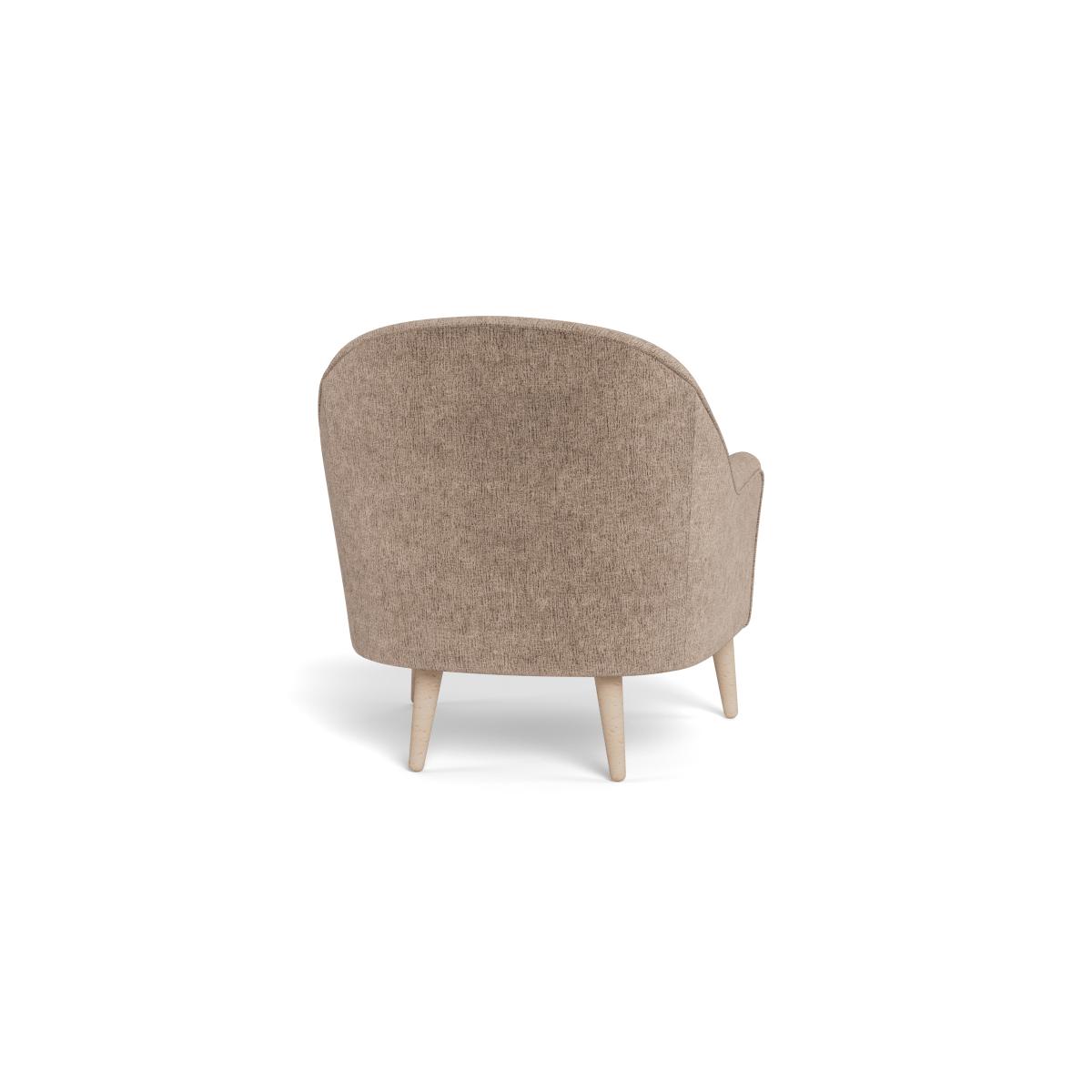 Heal's Elgin Chair Boucle Velvet Rocky Natural Feet – image 5