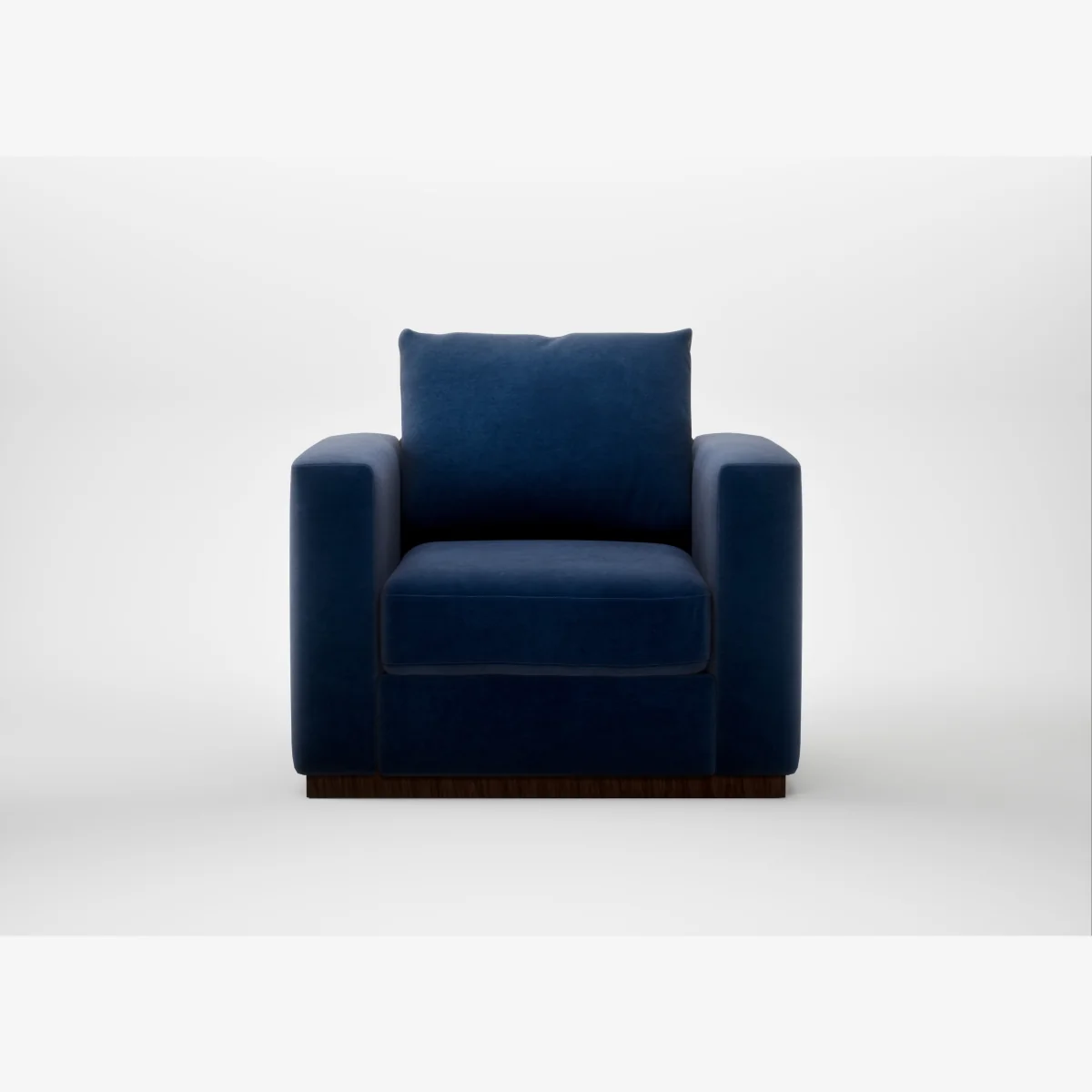 Heal's Trento Armchair Smart Luxe Velvet Midnight – image 1