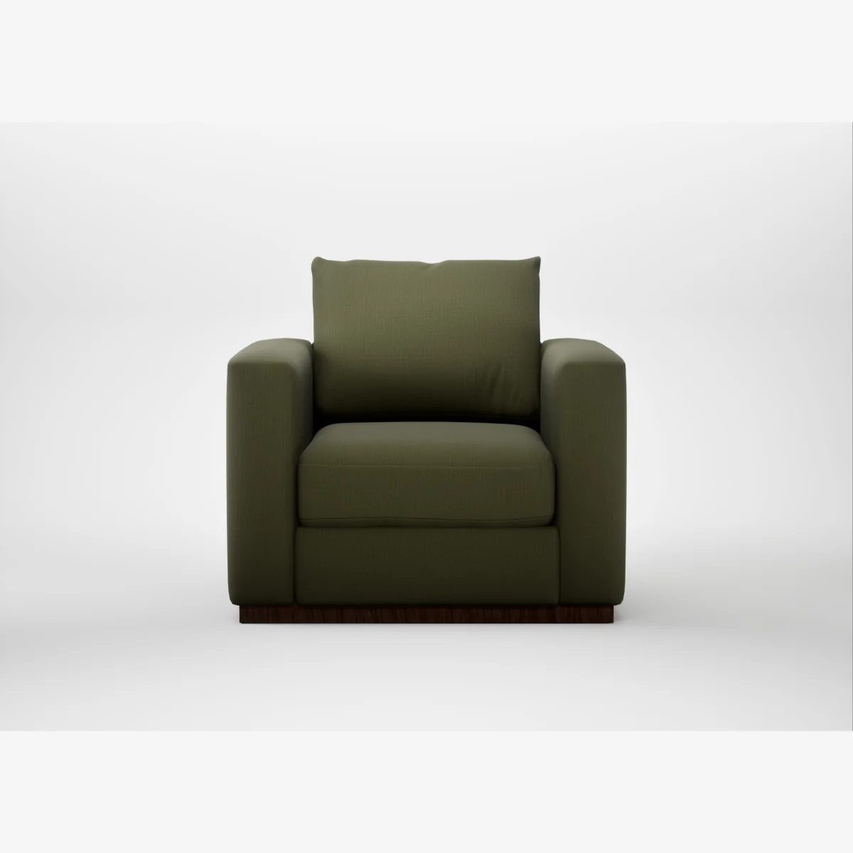 Heal's Trento Armchair Smart Cotton Linen Myrtle – image 1