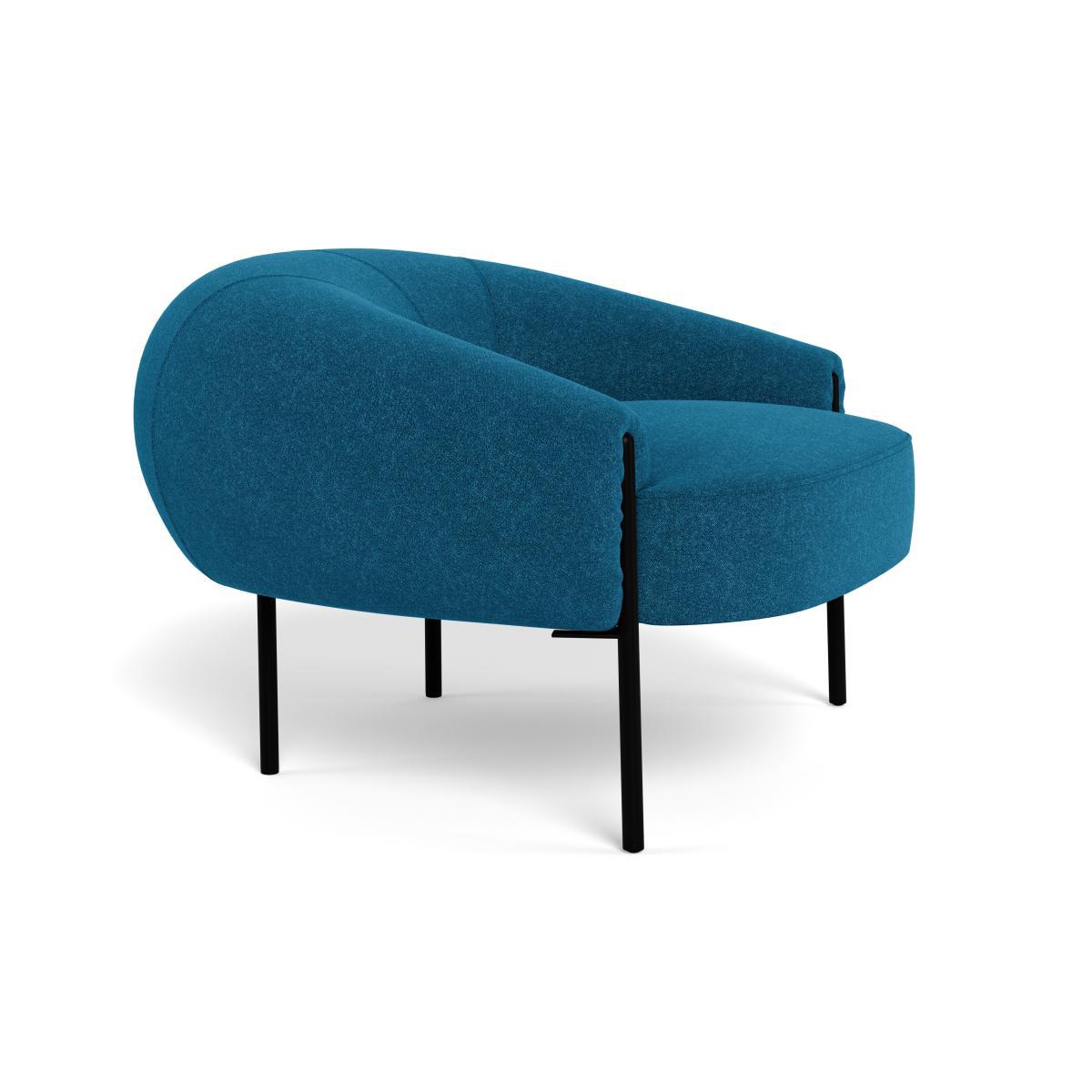 Heal's Isola Armchair St Moritz Wool Teal Bronze Feet - Heal's UK Furniture – image 2