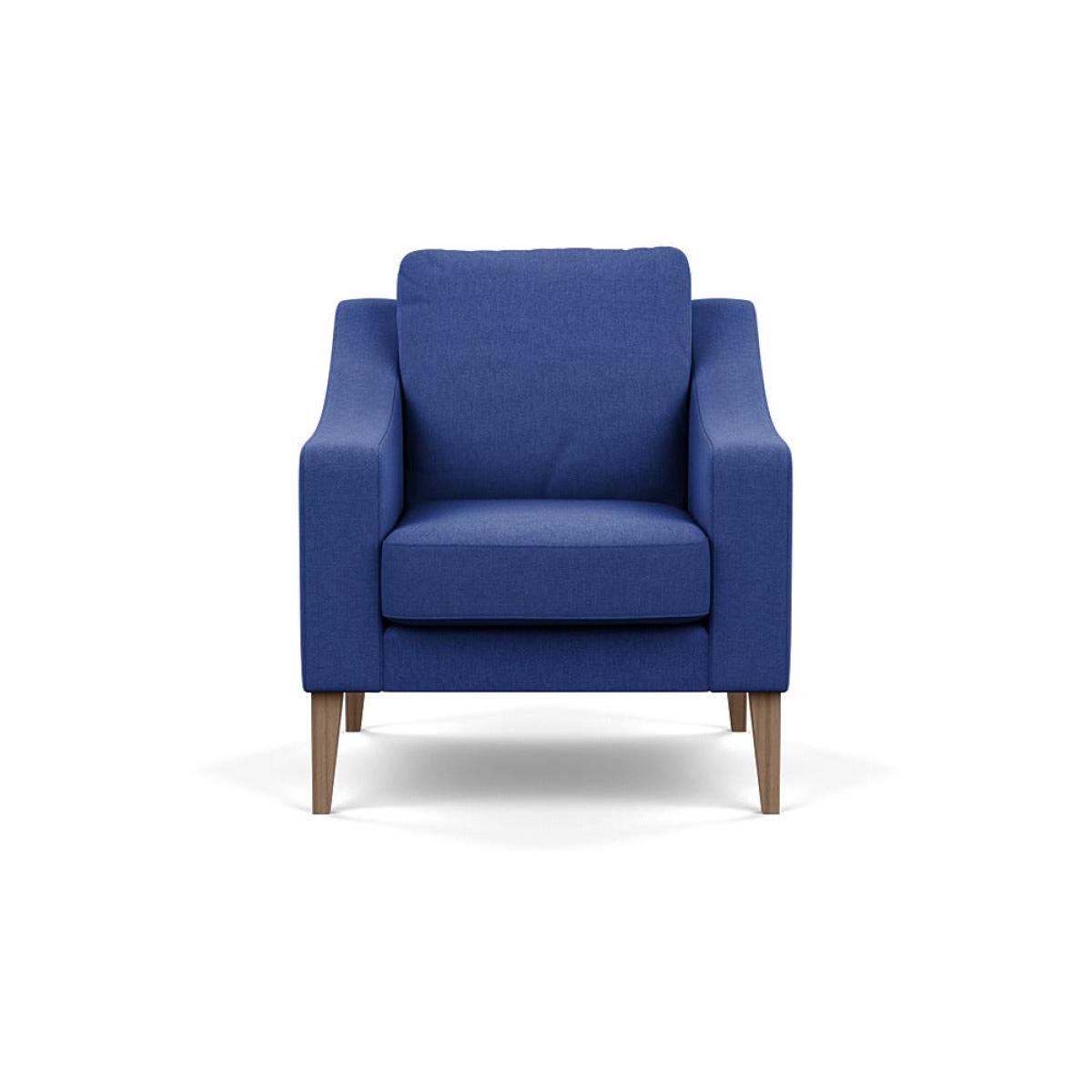 Heal's Richmond Armchair Brushed Cotton Cobalt Tinted Ash Feet – image 2