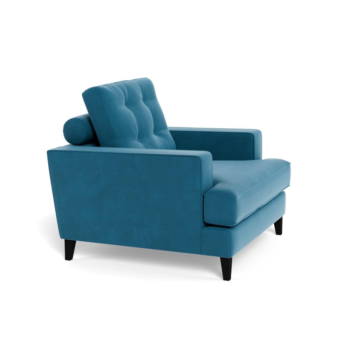 Heal's Mistral Armchair Smart Velvet Ocean Natural Feet – image 3