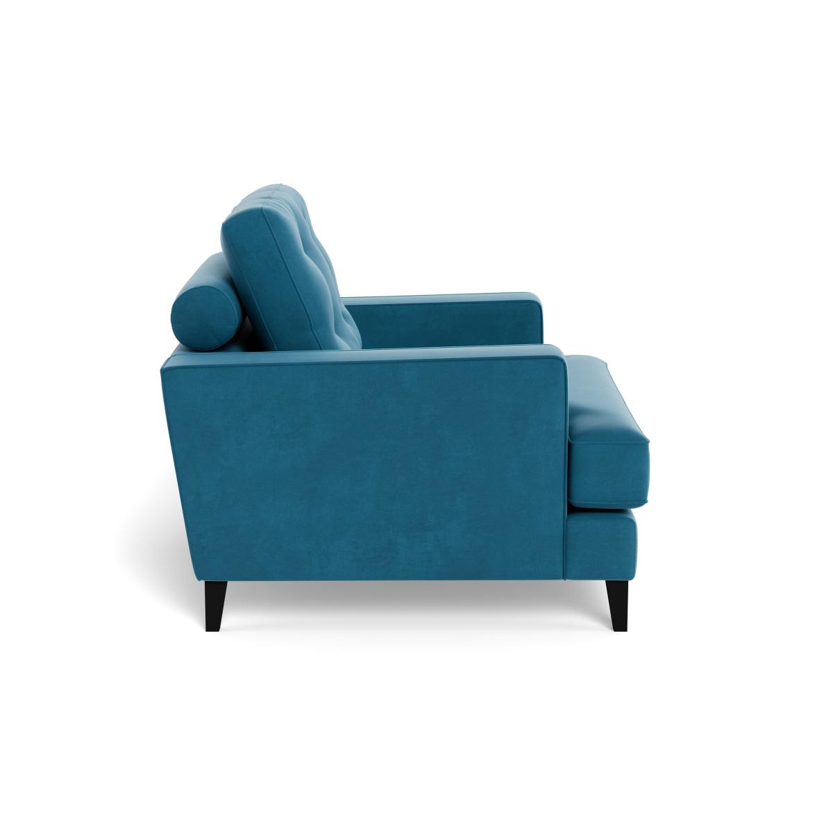 Heal's Mistral Armchair Smart Velvet Ocean Natural Feet – image 4