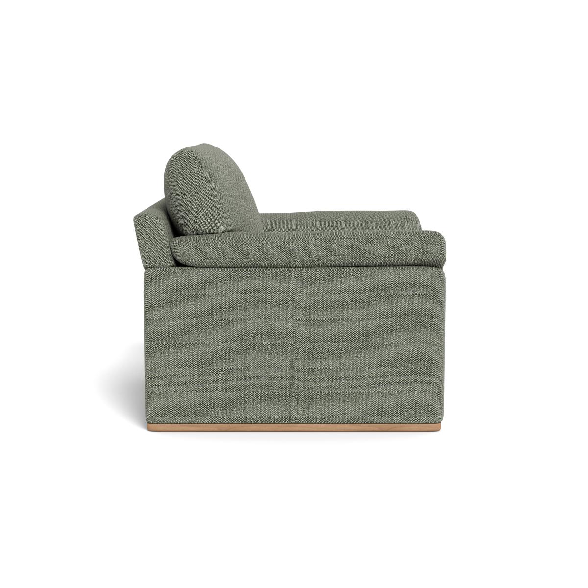 Heal's Paris II Armchair Boucle Tweed Lapis Walnut Stained Feet – image 3