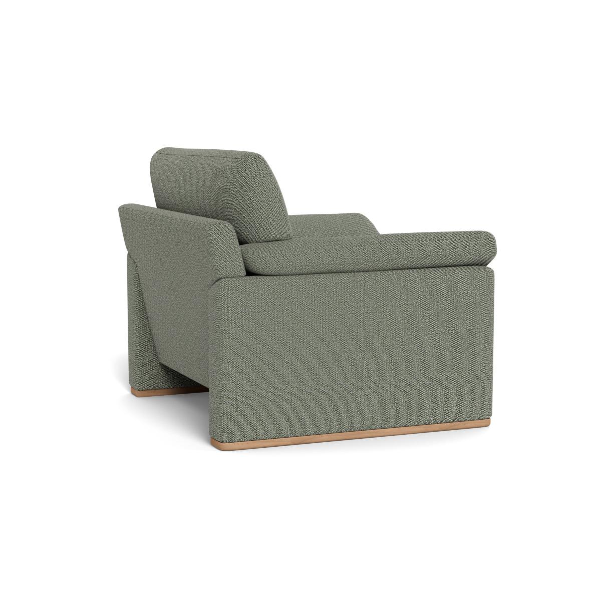 Heal's Paris II Armchair Boucle Tweed Lapis Walnut Stained Feet – image 4