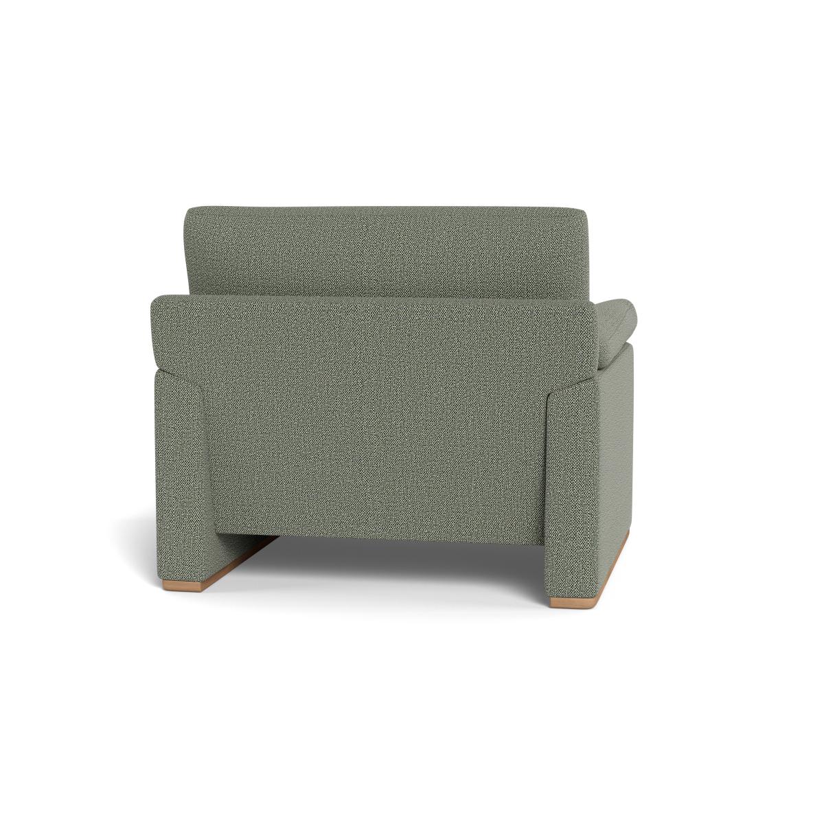 Heal's Paris II Armchair Boucle Tweed Lapis Walnut Stained Feet – image 5