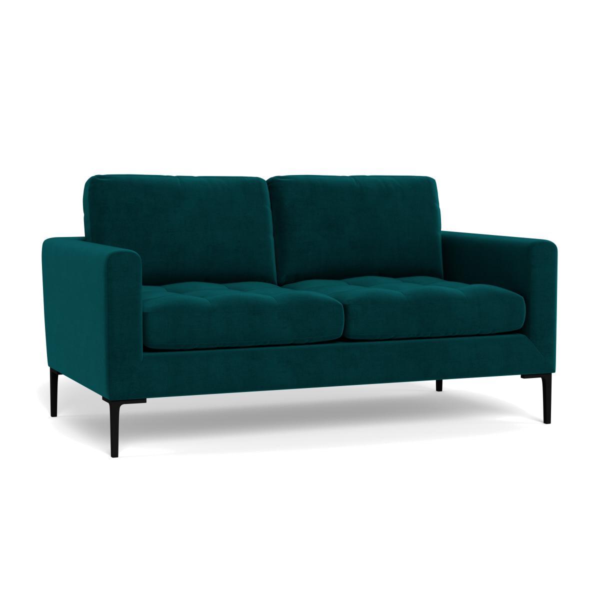 Heal's Eton 2 Seater Sofa Capelo LinenCotton Ink Spot Black Feet - Heal's UK Furniture – image 1