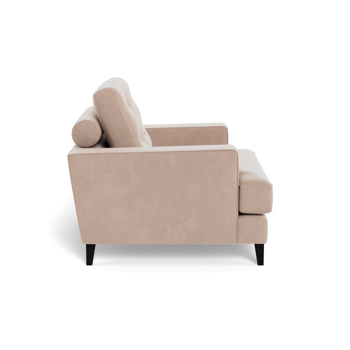 Heal's Mistral Armchair Smart Velvet Pebble Natural Feet – image 3