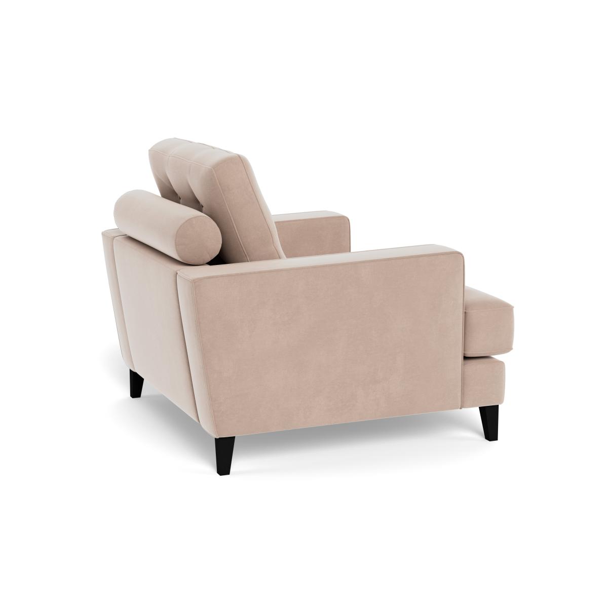 Heal's Mistral Armchair Smart Velvet Pebble Natural Feet – image 4