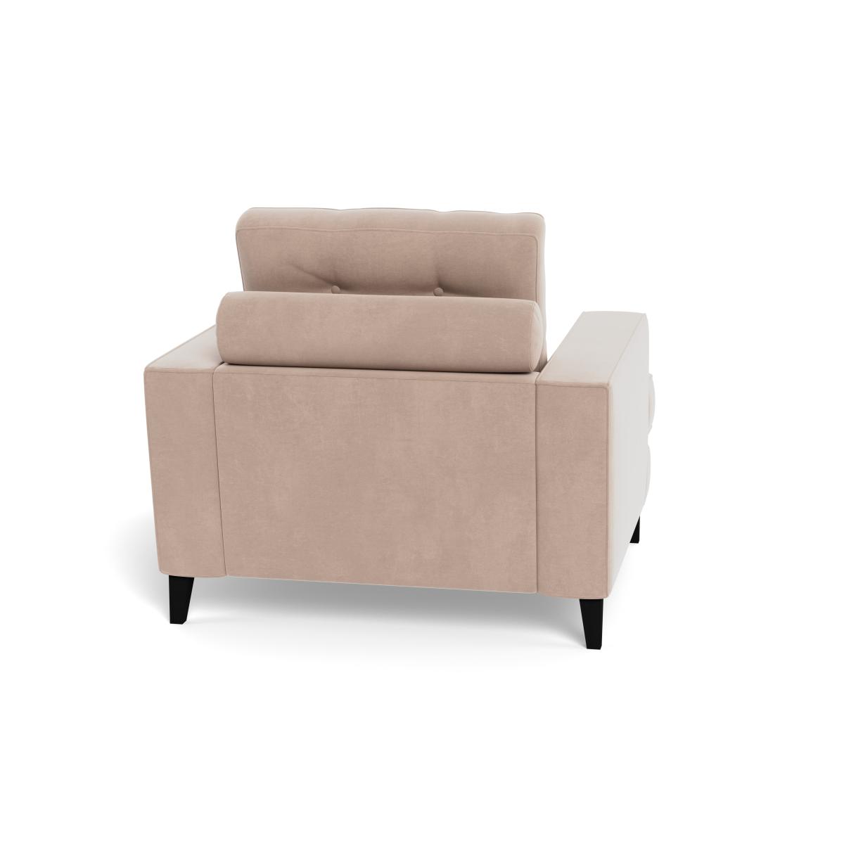 Heal's Mistral Armchair Smart Velvet Pebble Natural Feet – image 5