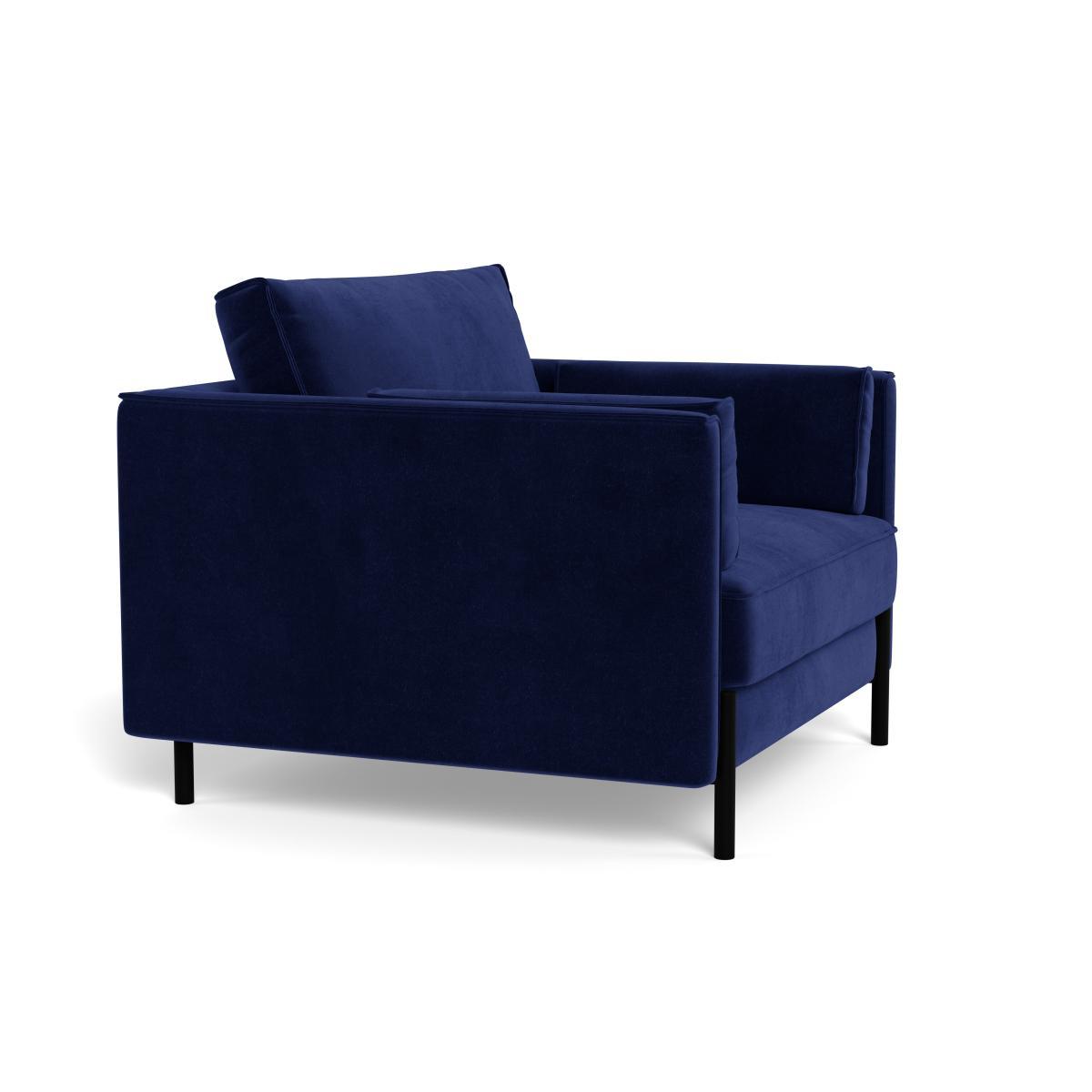 Heal's Tortona Armchair Smart Luxe Velvet Midnight - Heal's UK Furniture – image 2