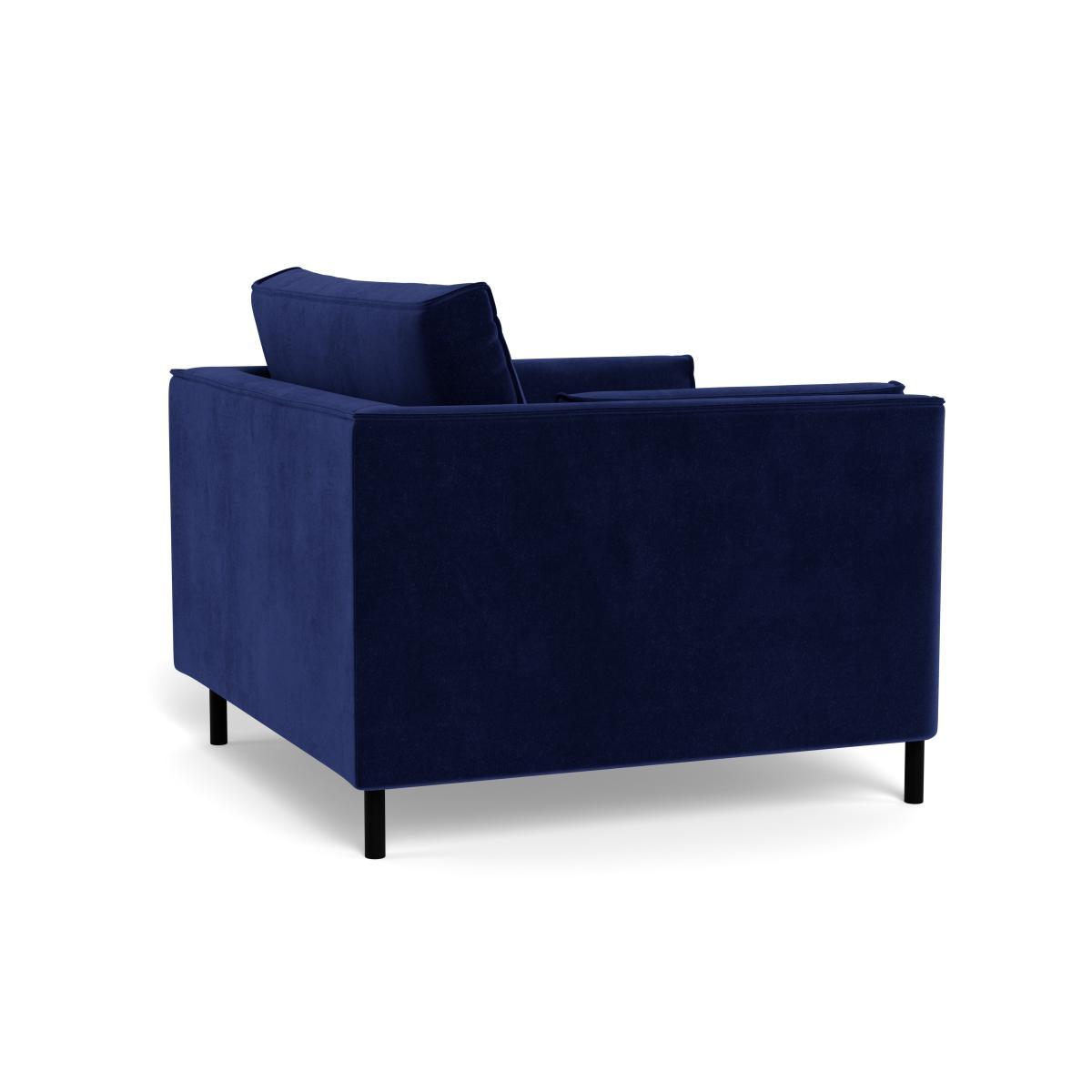 Heal's Tortona Armchair Smart Luxe Velvet Midnight - Heal's UK Furniture – image 4