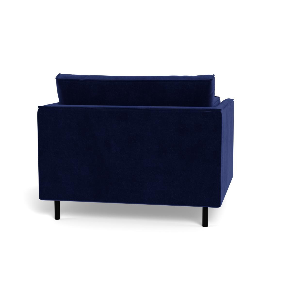 Heal's Tortona Armchair Smart Luxe Velvet Midnight - Heal's UK Furniture – image 5