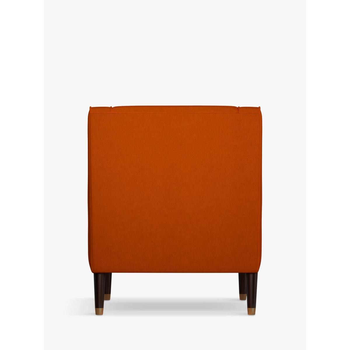 John Lewis & Partners Swept Armchair, Dark Leg, Aquaclean Harriet Orange – image 3