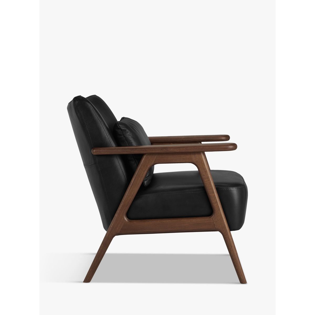 John Lewis & Partners Hendricks Leather Armchair, Dark Wood Frame – image 4