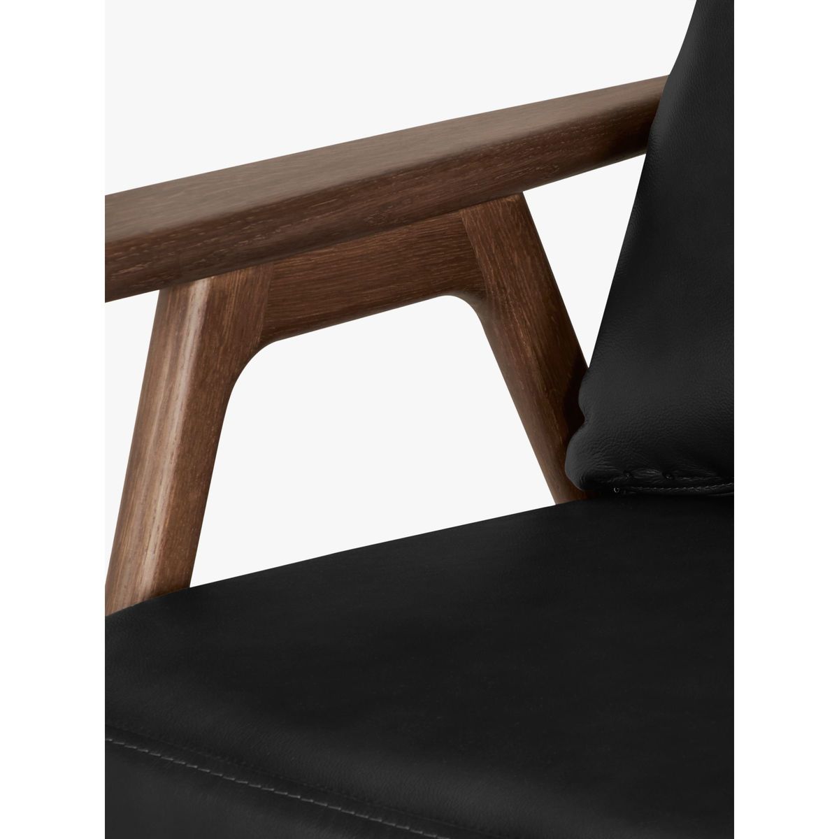 John Lewis & Partners Hendricks Leather Armchair, Dark Wood Frame – image 6