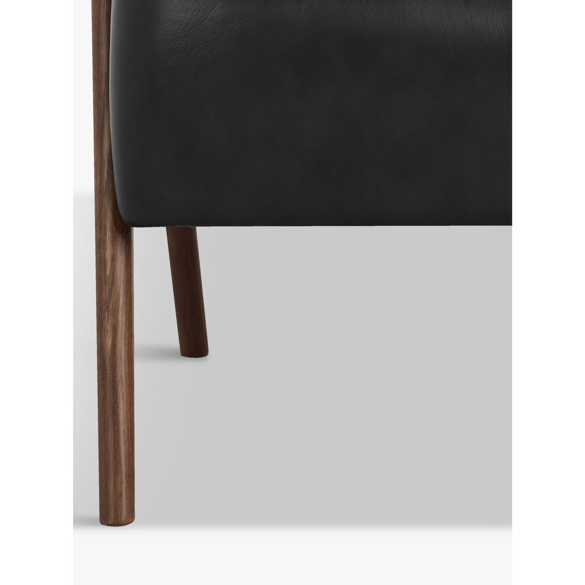 John Lewis & Partners Hendricks Leather Armchair, Dark Wood Frame – image 7