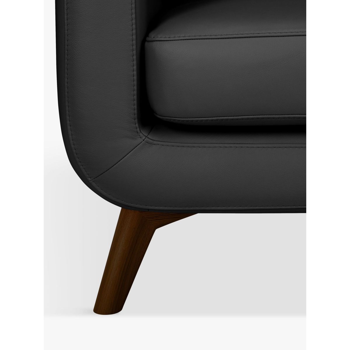 John Lewis & Partners Barbican Leather Armchair, Dark Leg – image 7
