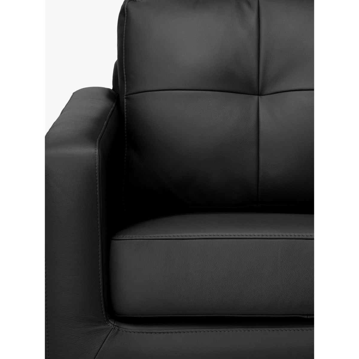 John Lewis & Partners Barbican Leather Armchair, Dark Leg – image 8