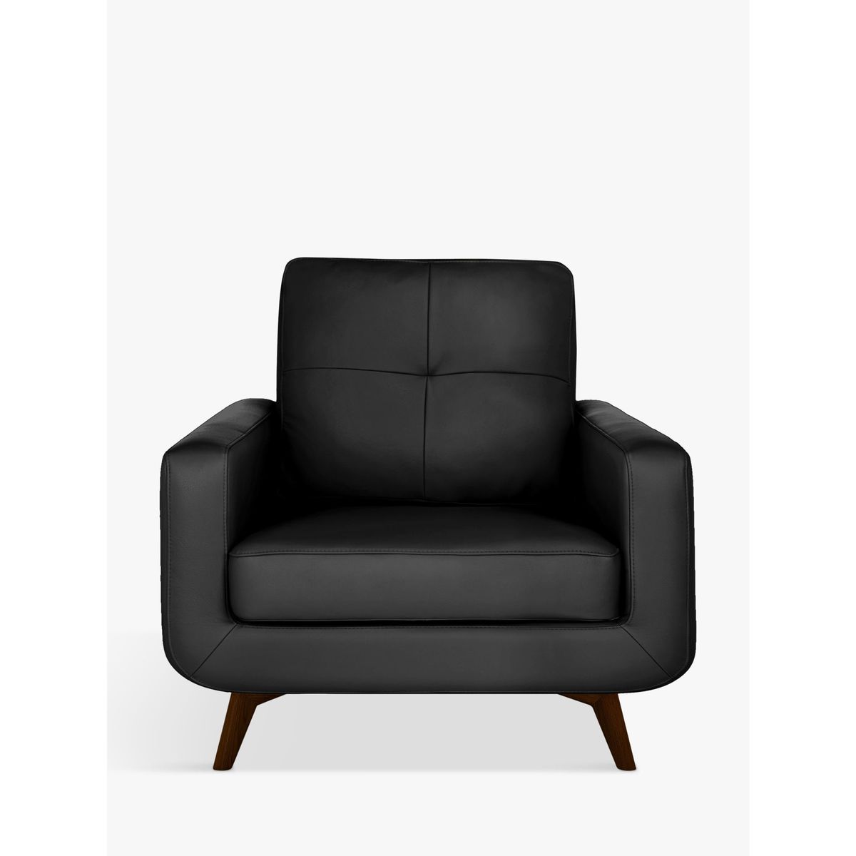 John Lewis & Partners Barbican Leather Armchair, Dark Leg – image 2