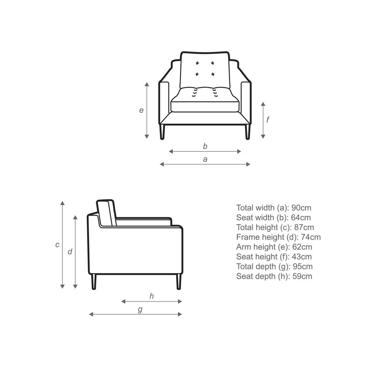 John Lewis & Partners Draper Armchair, Metal Leg – image 8