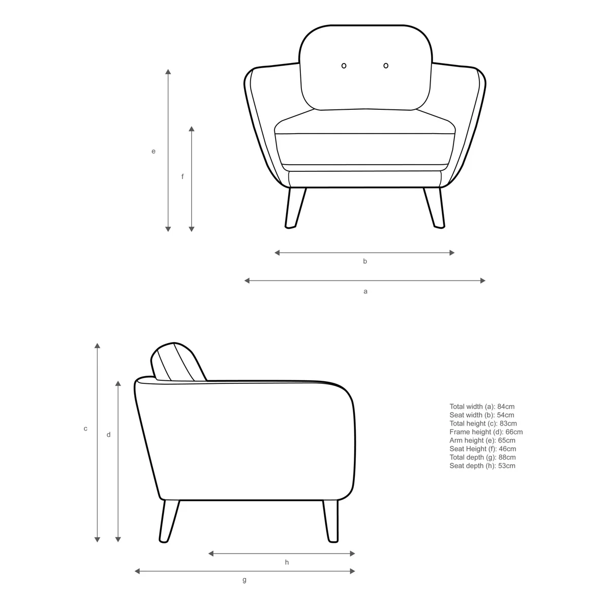 John Lewis Arlo Armchair, Light Leg – image 6