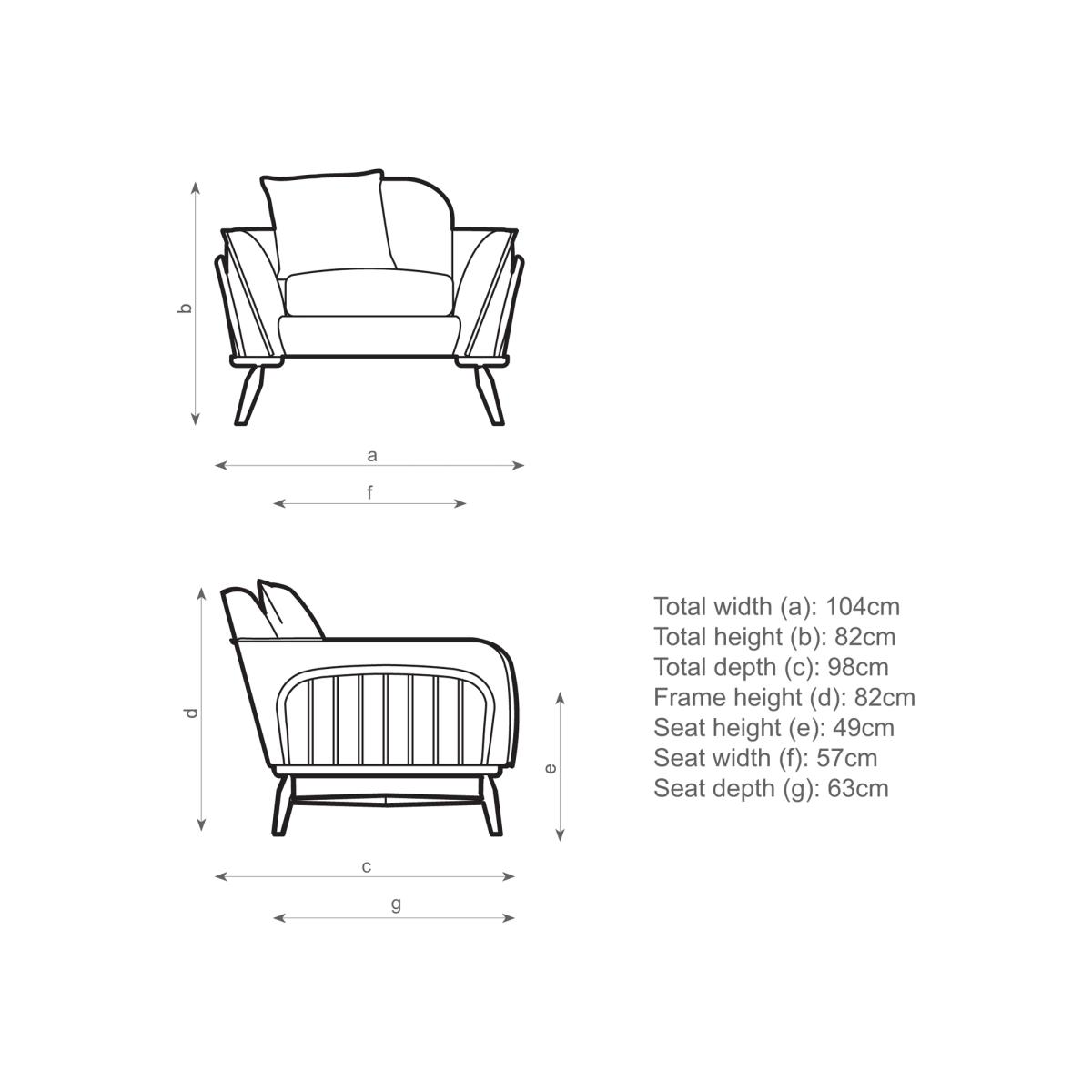 ercol for John Lewis Hexton Armchair, Dark Leg – image 5