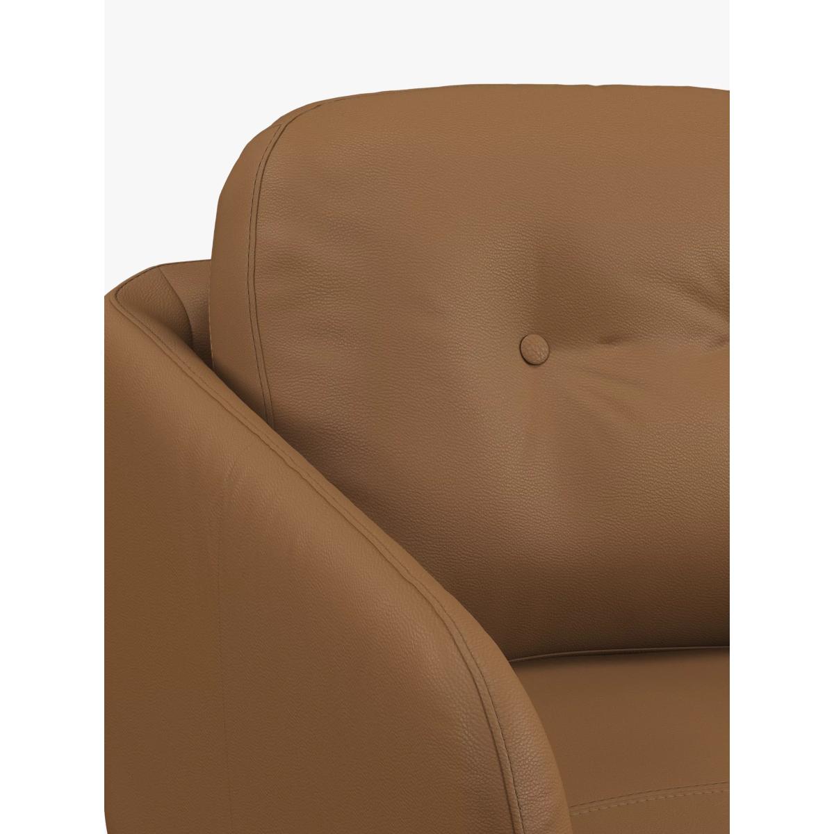 John Lewis Arlo Leather Armchair, Dark Leg – image 5