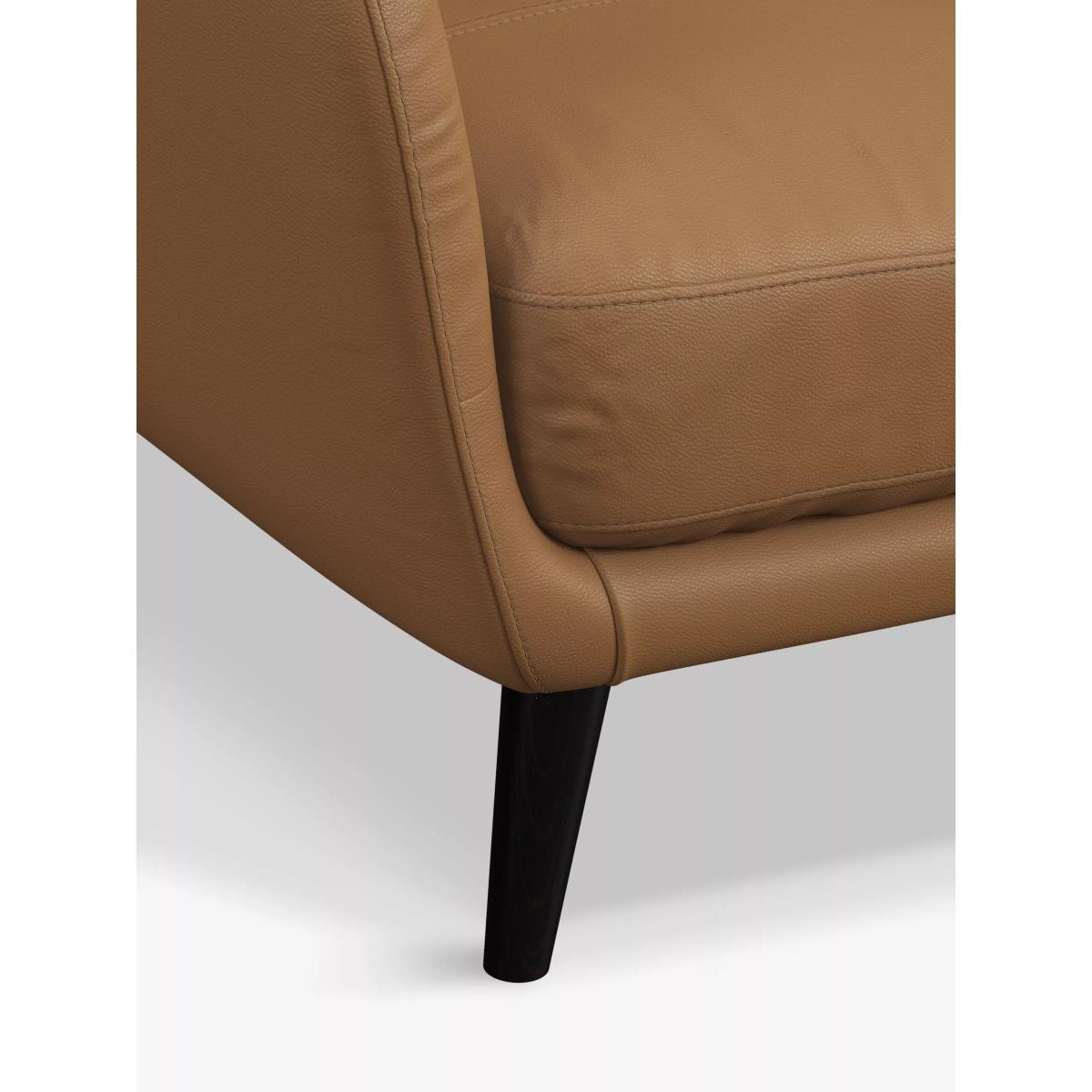 John Lewis Arlo Leather Armchair, Dark Leg – image 6