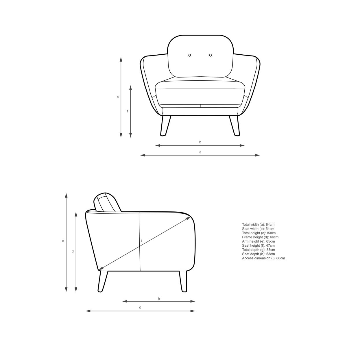 John Lewis Arlo Leather Armchair, Dark Leg – image 7