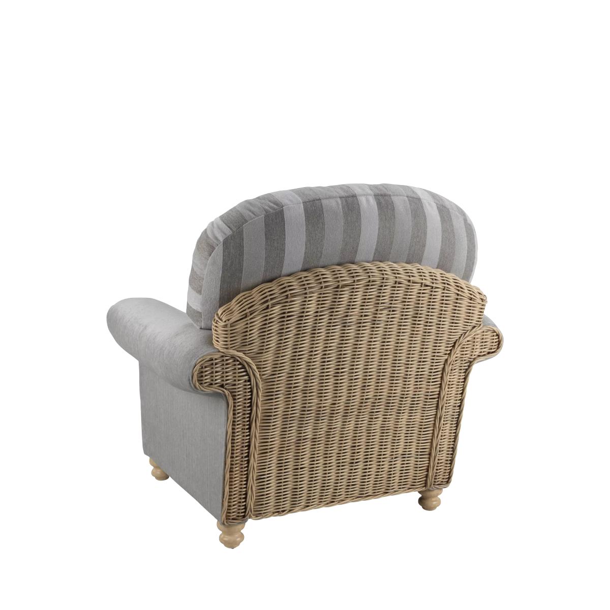 Desser Samford Rattan Lounge Chair, Grey – image 3