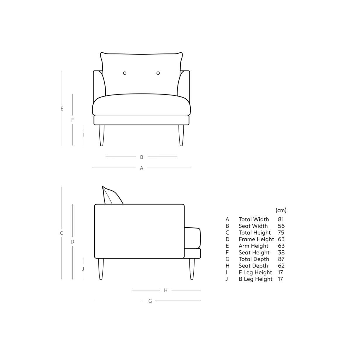Swoon Kalmar Armchair, Dark Leg – image 5