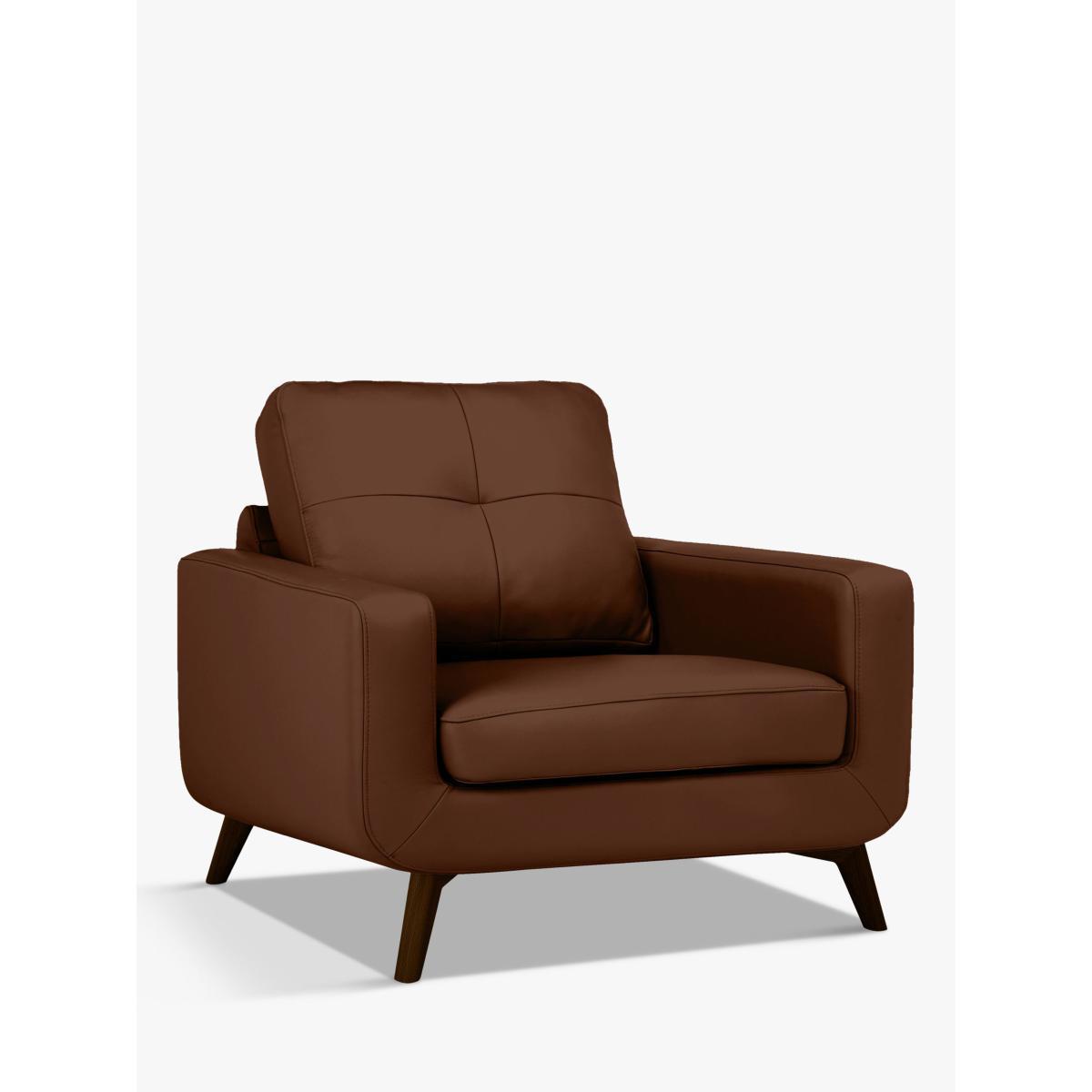 John Lewis & Partners Barbican Leather Armchair, Dark Leg – image 3
